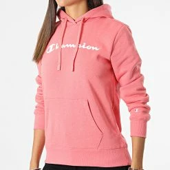 Sweat Capuche Femme 115687 Rose de Champion -Champion Soldes champion 328194 115687 PS171 20220808T161313 03