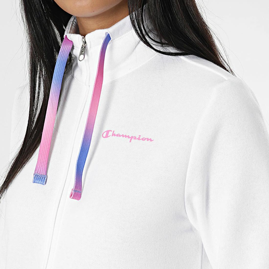 Ensemble De Survetement Femme 115736 Blanc Noir de Champion 4 Ensemble De Survetement Femme 115736 Blanc Noir de Champion – Image 2