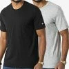 Lot De 2 Tee Shirts 213182 Noir Gris Chiné de Champion -Champion Soldes champion 328205 213182 EM021 20220719T144049 01