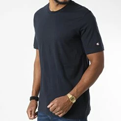 Lot De 2 Tee Shirts 213182 Blanc Bleu Marine de Champion 10 Lot De 2 Tee Shirts 213182 Blanc Bleu Marine de Champion -Champion Soldes champion 328210 213182 WW001 20220718T155438 04