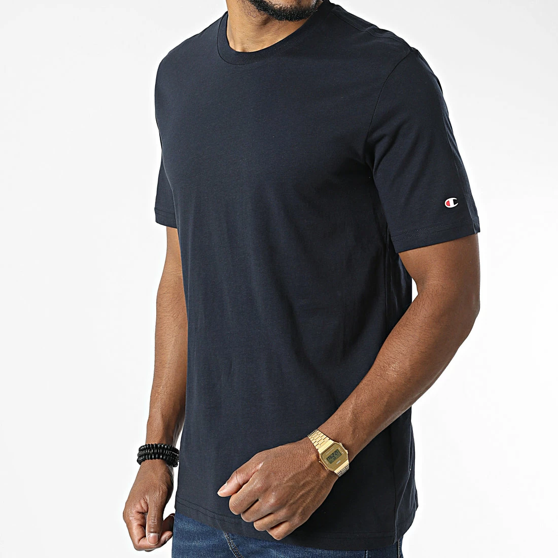 Lot De 2 Tee Shirts 213182 Blanc Bleu Marine de Champion 6 Lot De 2 Tee Shirts 213182 Blanc Bleu Marine de Champion – Image 4