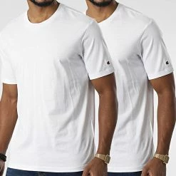Lot De 2 Tee Shirts 213182 Blanc de Champion