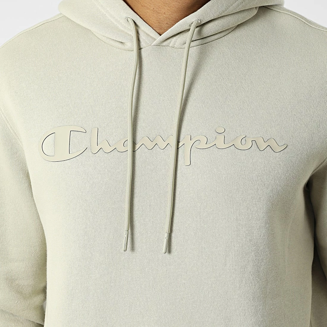Sweat Capuche 218282 Vert Kaki Clair de Champion 4 Sweat Capuche 218282 Vert Kaki Clair de Champion – Image 2