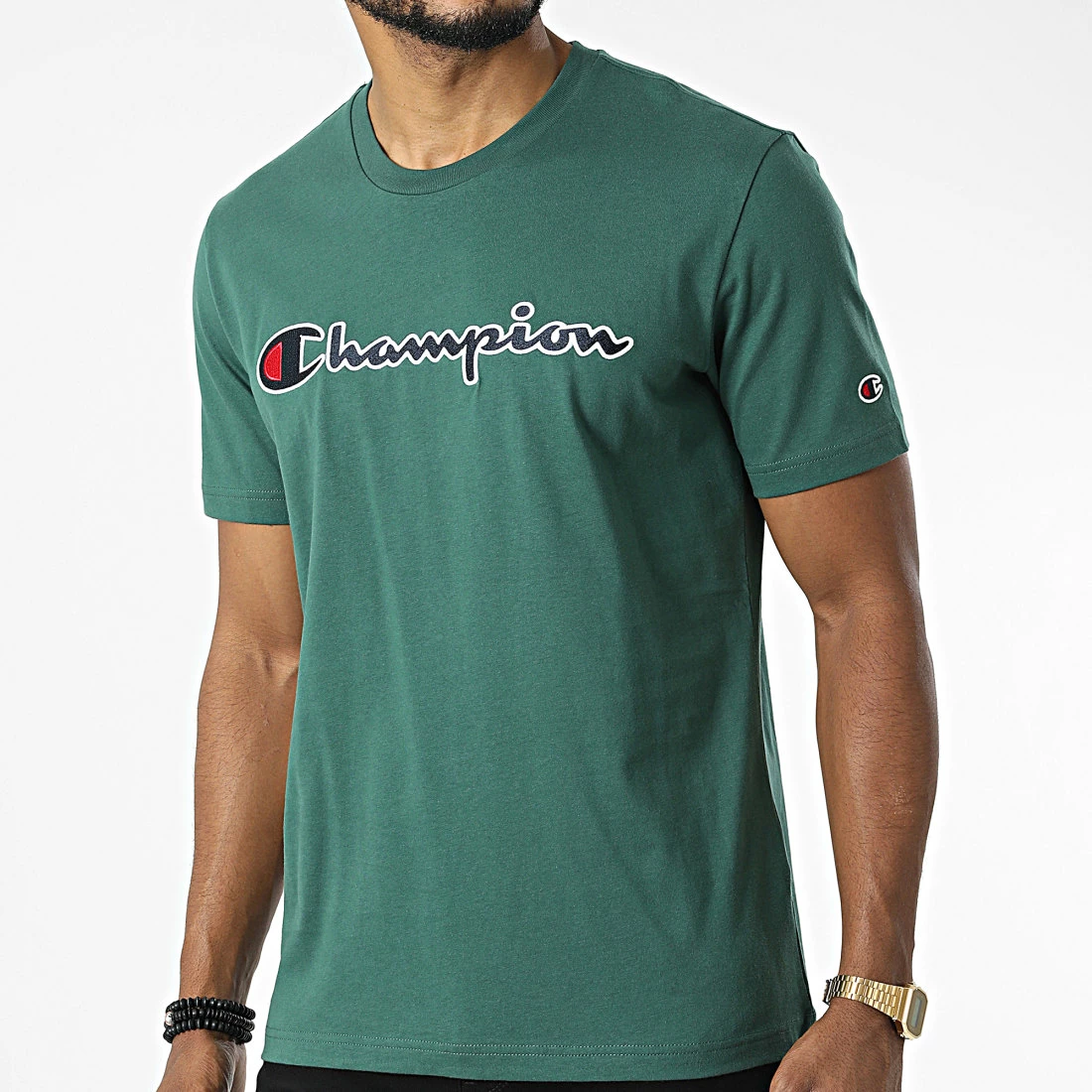 Tee Shirt 218007 Vert de Champion 3 Tee Shirt 218007 Vert de Champion