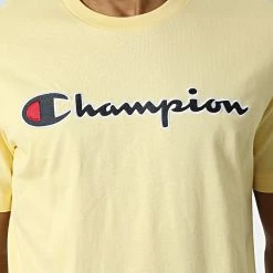 Tee Shirt 218007 Jaune de Champion 7 Tee Shirt 218007 Jaune de Champion -Champion Soldes champion 328463 218007 YS105 20220720T151841 02