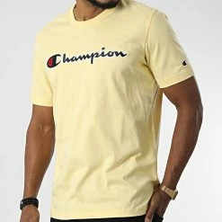 Tee Shirt 218007 Jaune de Champion 8 Tee Shirt 218007 Jaune de Champion -Champion Soldes champion 328463 218007 YS105 20220720T151843 03