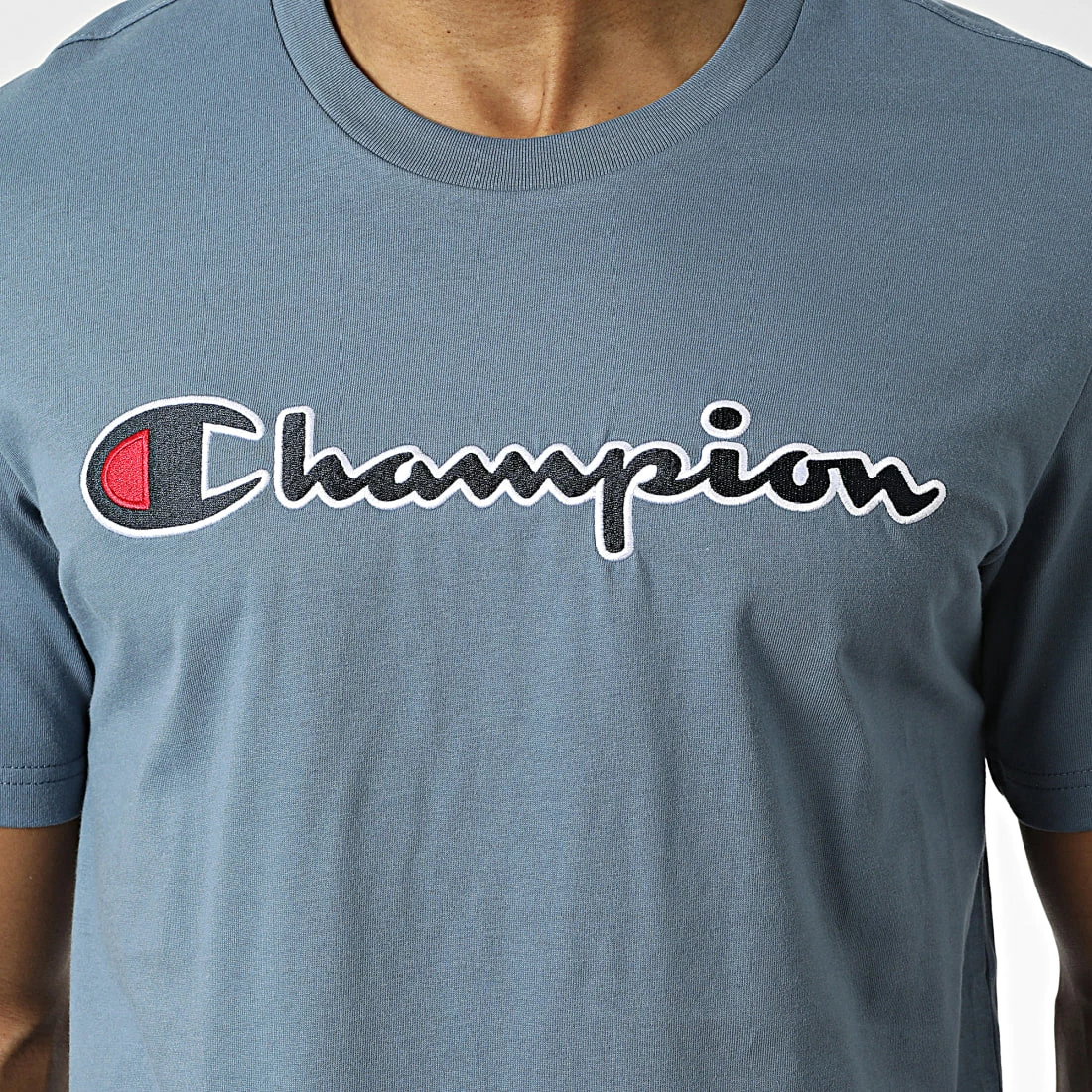 Tee Shirt 218007 Bleu Clair de Champion 4 Tee Shirt 218007 Bleu Clair de Champion – Image 2