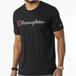 Tee Shirt 218007 Noir de Champion
