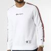 Sweat Crewneck A Bandes 217843 Blanc de Champion -Champion Soldes champion 328830 217843 WW001 20220721T160735 01