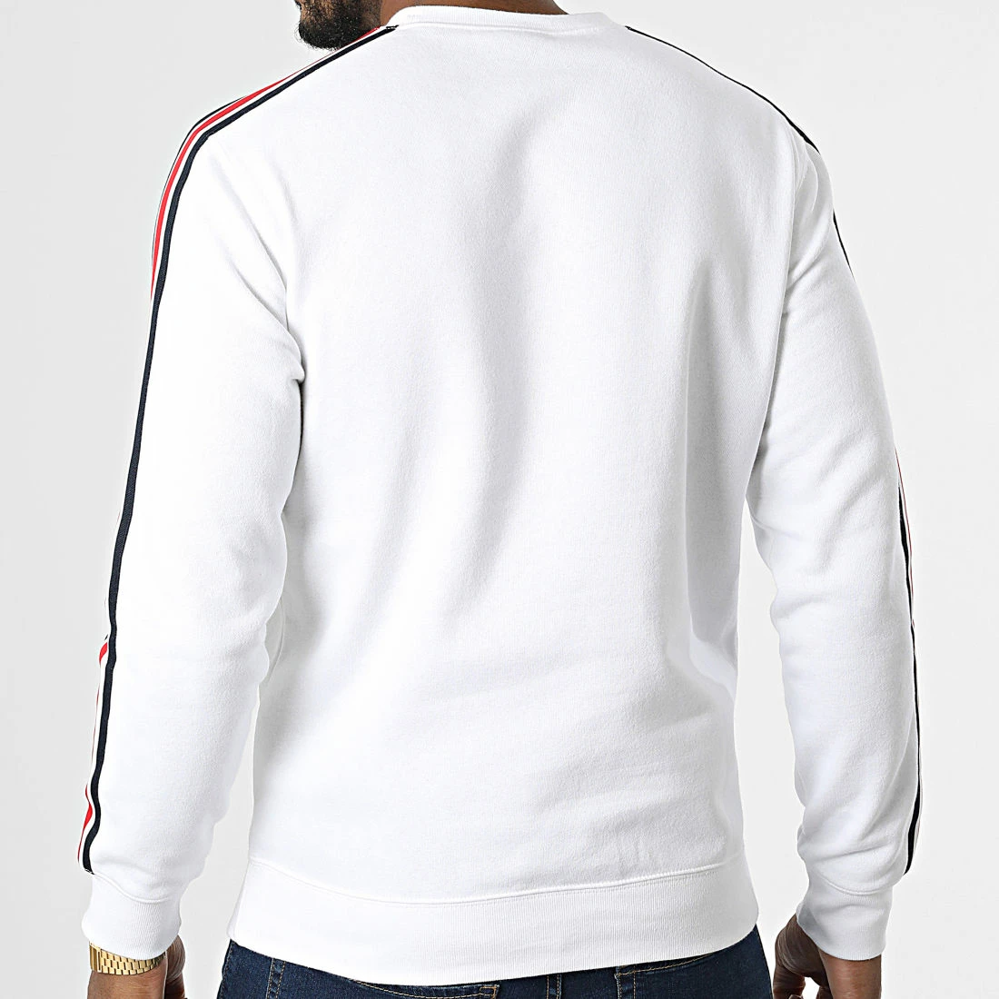 Sweat Crewneck A Bandes 217843 Blanc de Champion 6 Sweat Crewneck A Bandes 217843 Blanc de Champion – Image 4