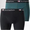 Lot De 2 Boxers U20001 Noir Vert de Champion -Champion Soldes champion 329560 U20001 GS549 20220805T111446 01
