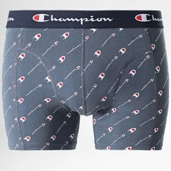 Lot De 2 Boxers U20035 Bleu Marine Gris de Champion -Champion Soldes champion 329599 U20035 EL020 20220805T111631 03