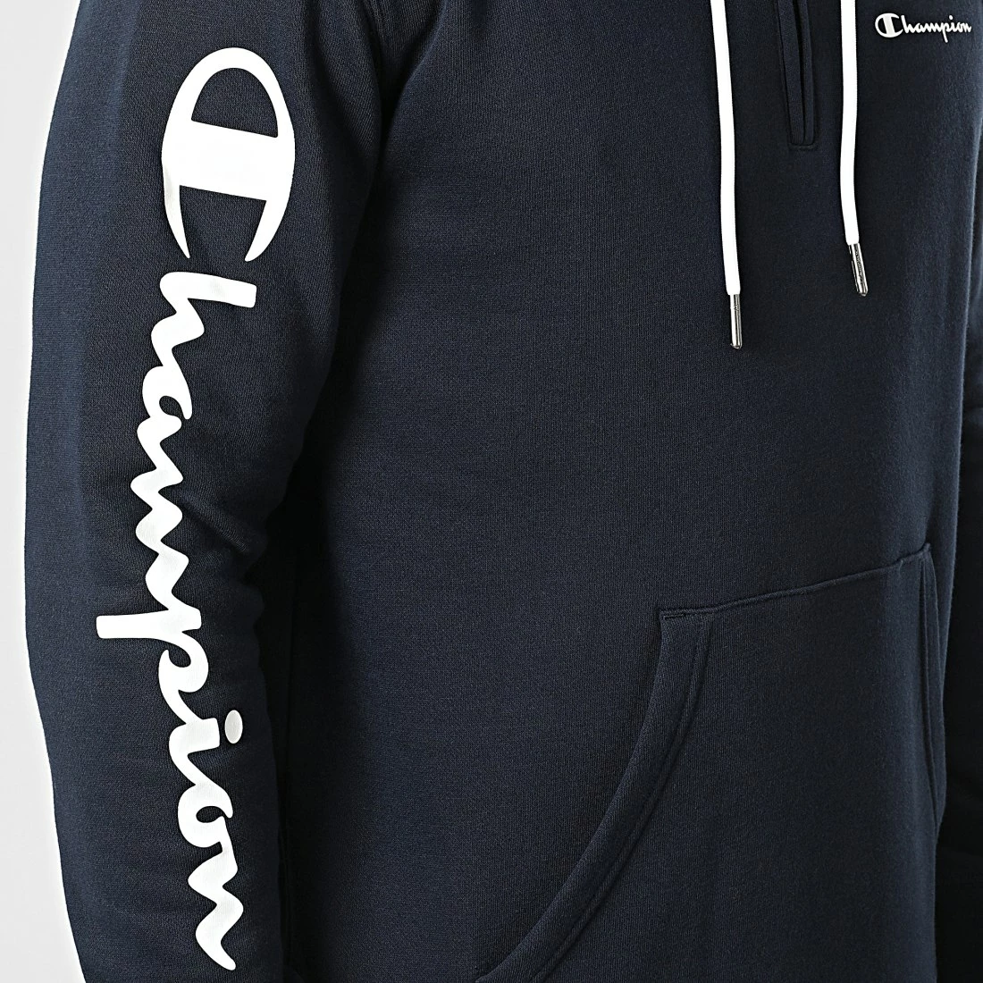 Sweat Col Zippé Capuche 217930 Bleu Marine de Champion 4 Sweat Col Zippé Capuche 217930 Bleu Marine de Champion – Image 2