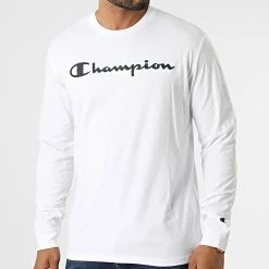 Tee Shirt Manches Longues 218285 Blanc de Champion