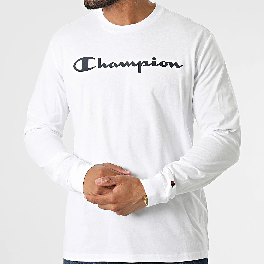 Tee Shirt Manches Longues 218285 Blanc de Champion 5 Tee Shirt Manches Longues 218285 Blanc de Champion – Image 3