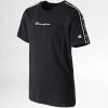 Tee Shirt Enfant A Bandes 306116 Noir de Champion