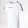Tee Shirt Enfant A Bandes 306116 Blanc de Champion -Champion Soldes champion 329827 306116 WW001 20220913T160442 01