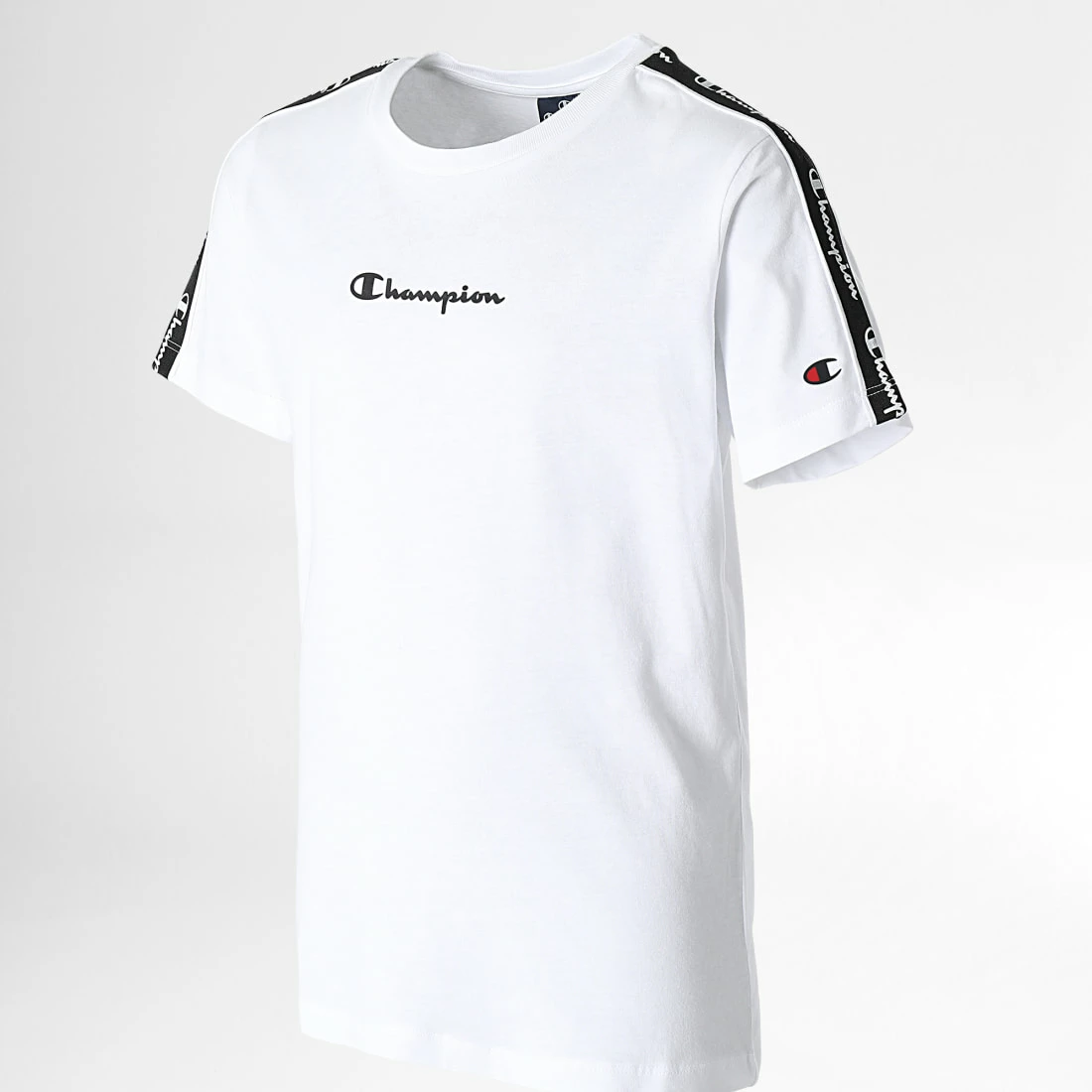 Tee Shirt Enfant A Bandes 306116 Blanc de Champion 3 Tee Shirt Enfant A Bandes 306116 Blanc de Champion