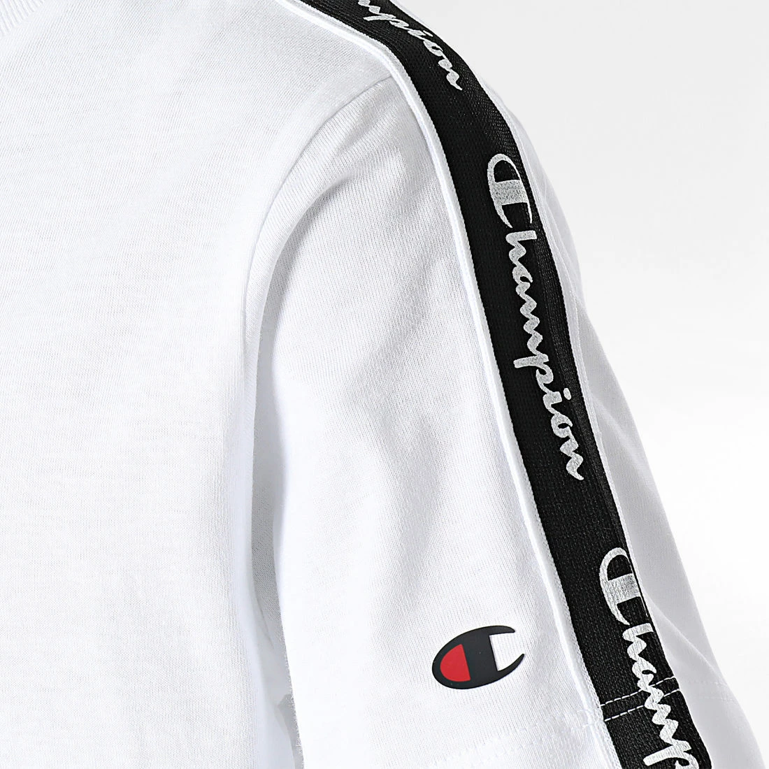 Tee Shirt Enfant A Bandes 306116 Blanc de Champion 4 Tee Shirt Enfant A Bandes 306116 Blanc de Champion – Image 2