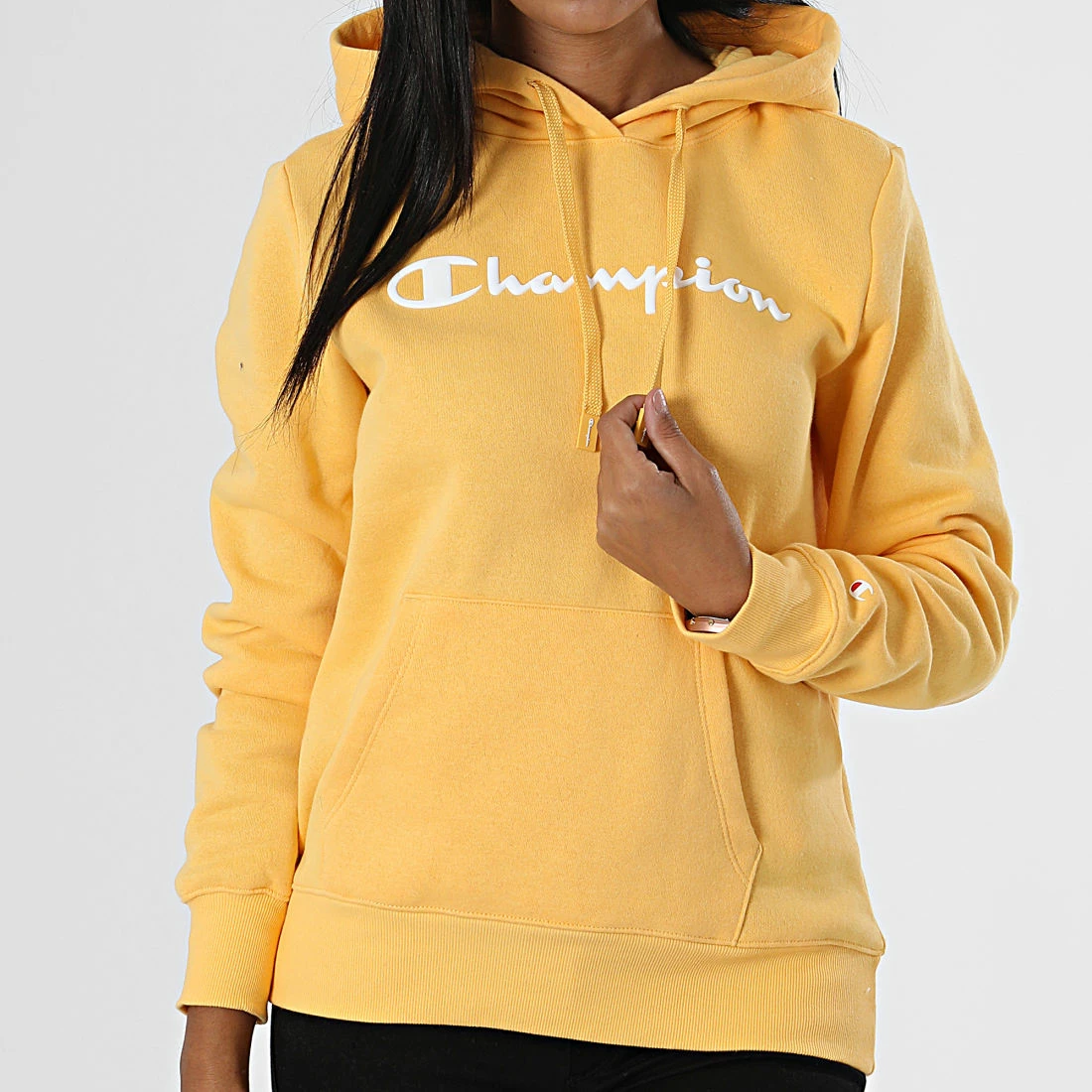Sweat Capuche Femme 115687 Jaune de Champion 3 Sweat Capuche Femme 115687 Jaune de Champion