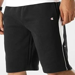 Short Jogging A Bandes 217854 Noir de Champion