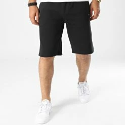 Short Jogging A Bandes 217854 Noir de Champion -Champion Soldes champion 330376 217854 KK001 20220804T161212 03