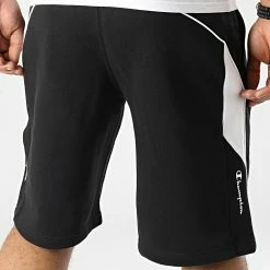 Short Jogging A Bandes 217854 Noir de Champion -Champion Soldes champion 330376 217854 KK001 20220804T161214 04