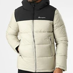 Doudoune Capuche 218080 Noir Beige de Champion 8 Doudoune Capuche 218080 Noir Beige de Champion -Champion Soldes champion 330378 218080 ES066 20220803T155905 03