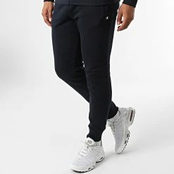 Ensemble Sweat Zippé Capuche et Pantalon Jogging 218113 Bleu Marine de Champion -Champion Soldes champion 330390 218113 BS501 20220805T105653 04