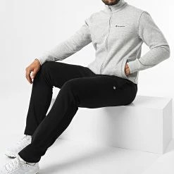 Ensemble de Survetement 218410 Noir Gris Chiné de Champion