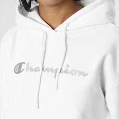 Sweat Capuche Femme 115477 Blanc de Champion -Champion Soldes champion 330605 115477 WW001 20220811T160655 04