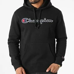 Sweat Capuche 217858 Noir de Champion