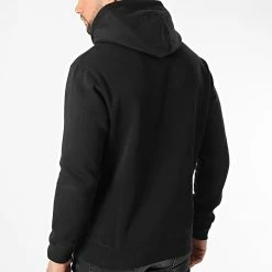 Sweat Capuche 217858 Noir de Champion -Champion Soldes champion 330606 217858 KK001 20220811T142556 04