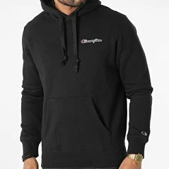 Sweat Capuche 217862 Noir de Champion -Champion Soldes champion 330608 217862 KK001 20220811T142540 03