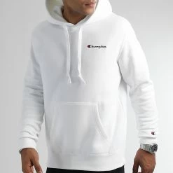 Sweat Capuche 217862 Blanc de Champion 7 Sweat Capuche 217862 Blanc de Champion -Champion Soldes champion 330611 217862 WW001 20220729T153221 03