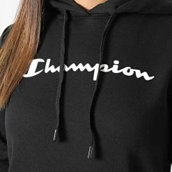 Sweat Capuche Femme 115687 Noir de Champion -Champion Soldes champion 331529 115687 KK001 20220823T145146 02