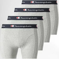 Lot De 4 Boxers U20002 Gris Chiné de Champion