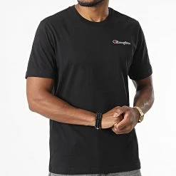 Tee Shirt 218006 Noir de Champion 8 Tee Shirt 218006 Noir de Champion -Champion Soldes champion 331795 218006 KK001 20220811T152010 03