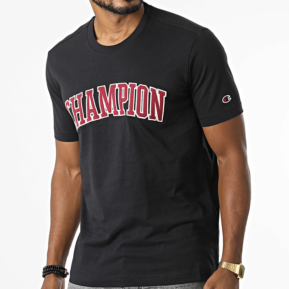 Tee Shirt 217882 Bleu Marine de Champion 3 Tee Shirt 217882 Bleu Marine de Champion