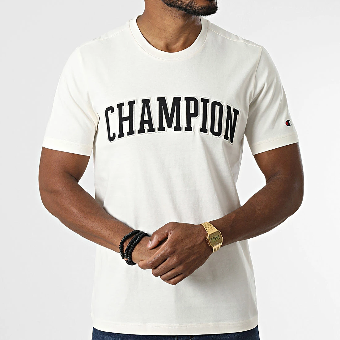 Tee Shirt 217882 Beige de Champion 5 Tee Shirt 217882 Beige de Champion – Image 3