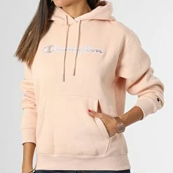 Sweat Capuche Femme 115477 Saumon de Champion