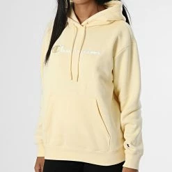 Sweat Capuche Femme 115477 Jaune de Champion