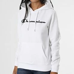 Sweat Capuche Femme 115687 Blanc de Champion 8 Sweat Capuche Femme 115687 Blanc de Champion -Champion Soldes champion 331833 115687 WW001 20220811T160535 03