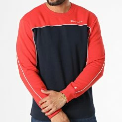 Sweat Crewneck 217852 Bleu Marine Orange de Champion 8 Sweat Crewneck 217852 Bleu Marine Orange de Champion -Champion Soldes champion 334091 217852 RS062 20220825T154801 03