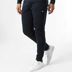 Ensemble Sweat Zippé Capuche Et Pantalon Jogging 218116 Bleu Marine Orange de Champion -Champion Soldes champion 334116 218116 BS501 20220825T155502 04
