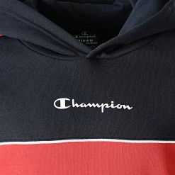 Sweat Capuche Enfant 306143 Orange Bleu Marine de Champion -Champion Soldes champion 334129 306143 BS501 20220908T150829 02