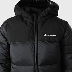 Doudoune Capuche Enfant 306201 Noir de Champion -Champion Soldes champion 334133 306201 KK001 20220907T092334 02