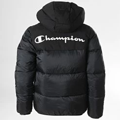 Doudoune Capuche Enfant 306201 Noir de Champion -Champion Soldes champion 334133 306201 KK001 20220907T092336 04