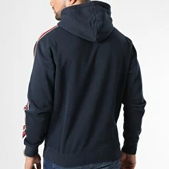 Sweat Capuche A Bandes 217842 Bleu Marine de Champion -Champion Soldes champion 334359 217842 BS501 20220831T155404 04