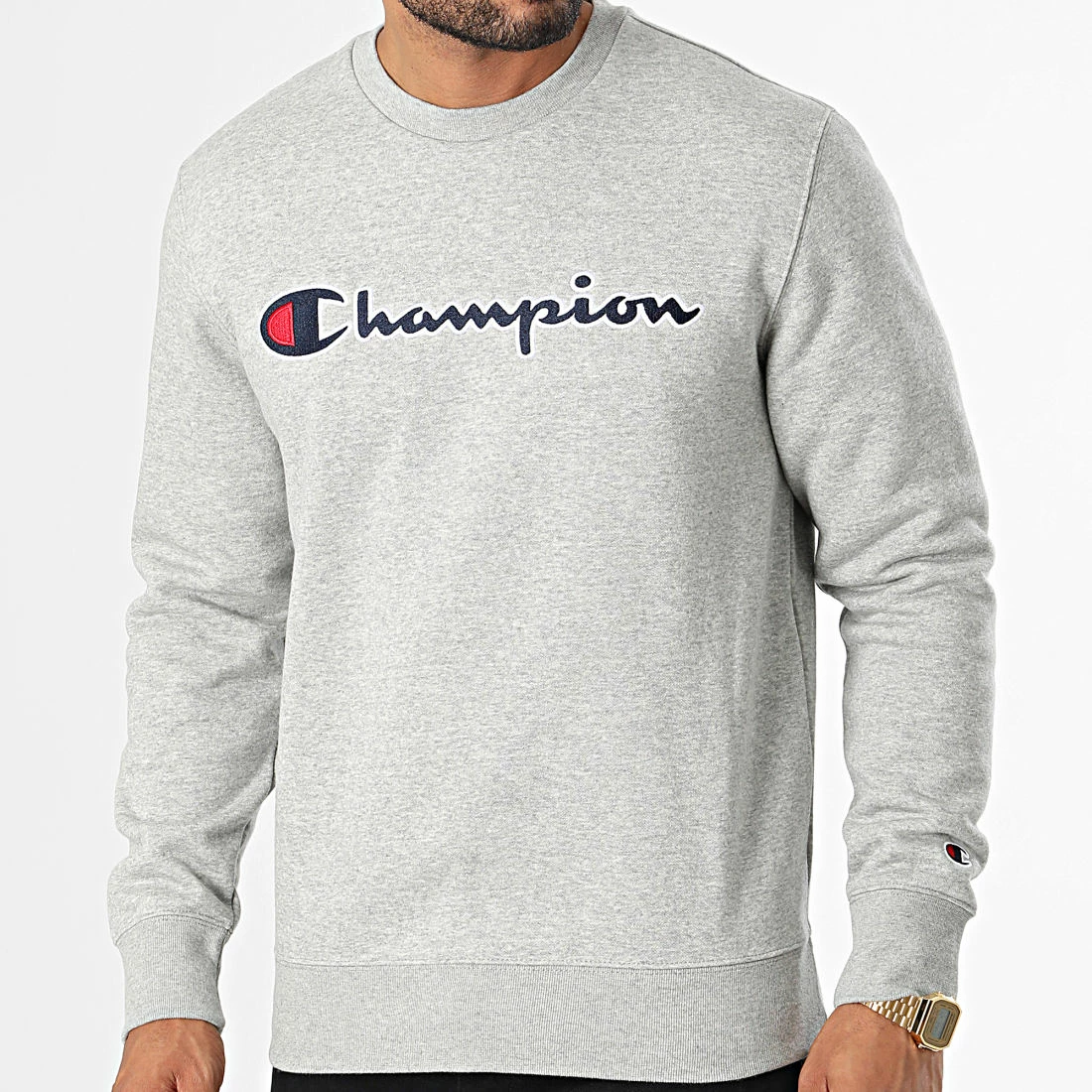 Sweat Crewneck 217859 Gris Chiné de Champion 3 Sweat Crewneck 217859 Gris Chiné de Champion